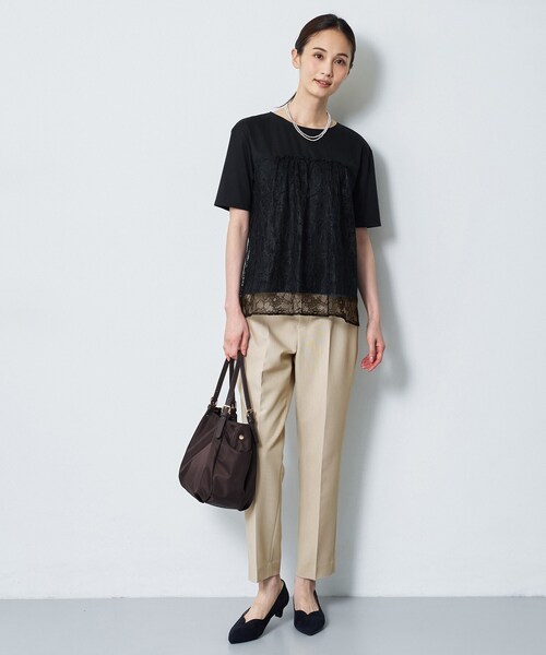 Reflect(リフレクト)の「【UVカット/接触冷感/手洗い可】ラッセルレースプルオーバー(Tシャツ/カットソー・レディース・ブラック/ホワイト・13/11/09/07)」の20枚目の写真