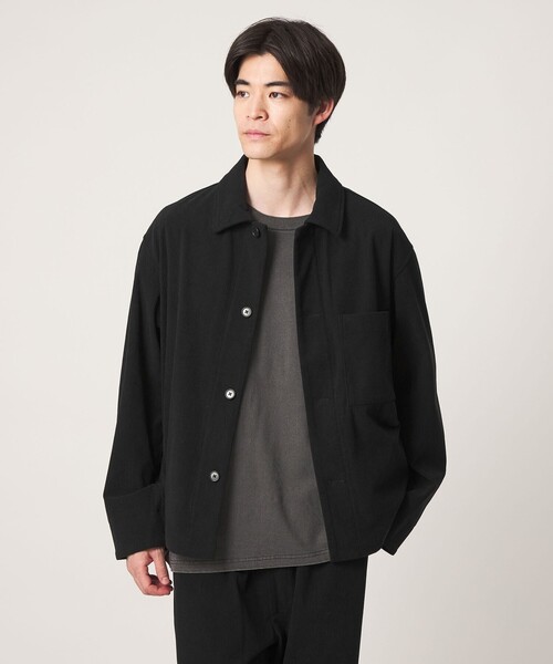 green label relaxing（グリーンレーベルリラクシング）の「コーデュロイ カバーオール ジャケット -ストレッチ-（カバーオール・メンズ・ブラック/ベージュ/グレー・XL/S/L/M）」の2枚目の写真