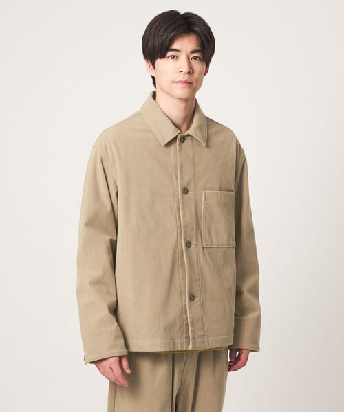 green label relaxing（グリーンレーベルリラクシング）の「コーデュロイ カバーオール ジャケット -ストレッチ-（カバーオール・メンズ・ブラック/ベージュ/グレー・XL/S/L/M）」の11枚目の写真