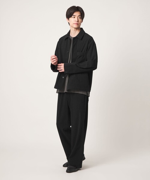 green label relaxing（グリーンレーベルリラクシング）の「コーデュロイ カバーオール ジャケット -ストレッチ-（カバーオール・メンズ・ブラック/ベージュ/グレー・XL/S/L/M）」の12枚目の写真