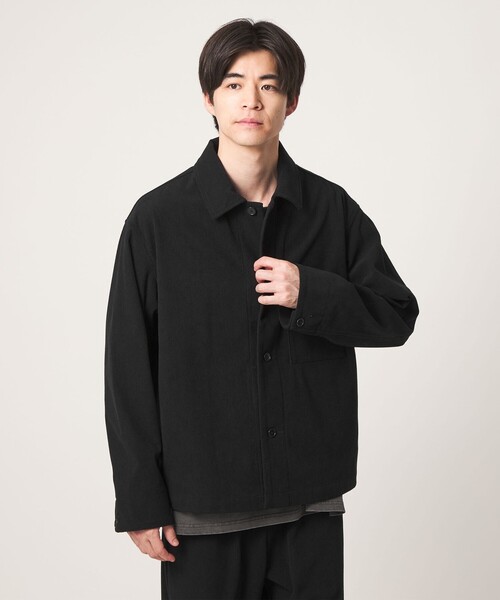 green label relaxing（グリーンレーベルリラクシング）の「コーデュロイ カバーオール ジャケット -ストレッチ-（カバーオール・メンズ・ブラック/ベージュ/グレー・XL/S/L/M）」の13枚目の写真