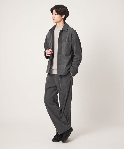 green label relaxing（グリーンレーベルリラクシング）の「コーデュロイ カバーオール ジャケット -ストレッチ-（カバーオール・メンズ・ブラック/ベージュ/グレー・XL/S/L/M）」の14枚目の写真
