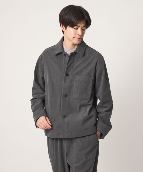 green label relaxing（グリーンレーベルリラクシング）の「コーデュロイ カバーオール ジャケット -ストレッチ-（カバーオール・メンズ・ブラック/ベージュ/グレー・XL/S/L/M）」の15枚目の写真