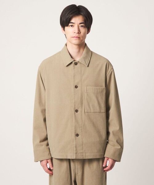 green label relaxing（グリーンレーベルリラクシング）の「コーデュロイ カバーオール ジャケット -ストレッチ-（カバーオール・メンズ・ブラック/ベージュ/グレー・XL/S/L/M）」の16枚目の写真