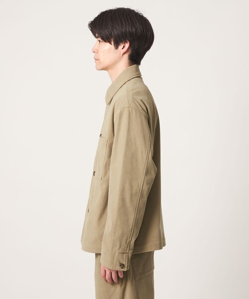 green label relaxing（グリーンレーベルリラクシング）の「コーデュロイ カバーオール ジャケット -ストレッチ-（カバーオール・メンズ・ブラック/ベージュ/グレー・XL/S/L/M）」の17枚目の写真