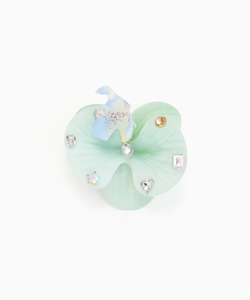 Casselini(キャセリーニ)の「Casselini(キャセリーニ)ビジューフラワー2Wayクリップ(2個セット)(バレッタ/ヘアクリップ・レディース・B/A・FREE)」の10枚目の写真