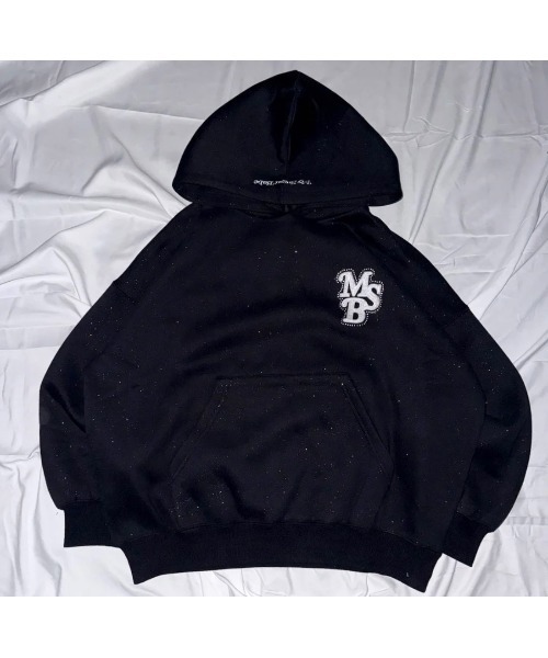 My sugar Babe（マイシュガーベイブ）の「line stone glitter hoodie（スウェット・メンズ・ダークブラウン/ネイビー・LARGE/MEDIUM）」の9枚目の写真