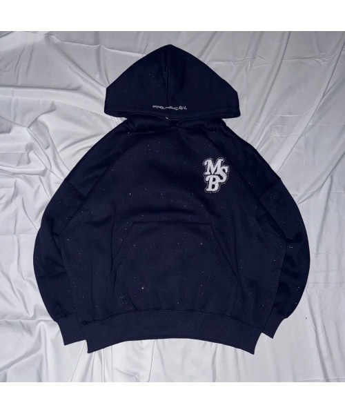 My sugar Babe（マイシュガーベイブ）の「line stone glitter hoodie（スウェット・メンズ・ダークブラウン/ネイビー・LARGE/MEDIUM）」の10枚目の写真
