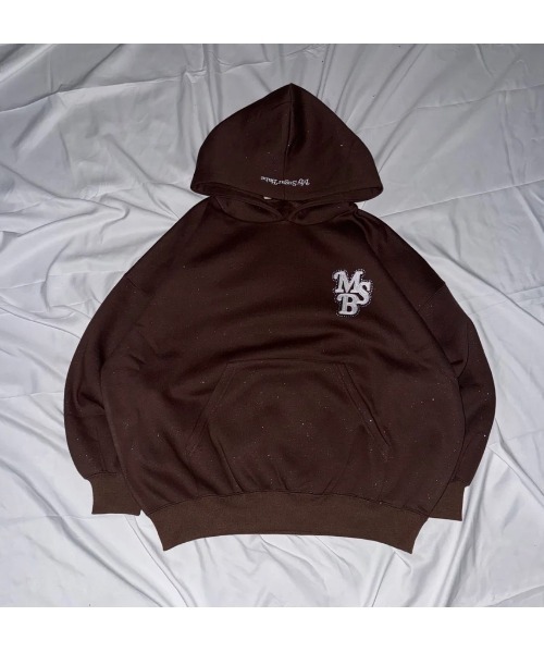 My sugar Babe（マイシュガーベイブ）の「line stone glitter hoodie（スウェット・メンズ・ダークブラウン/ネイビー・LARGE/MEDIUM）」の11枚目の写真