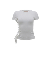SIDE OPEN STRING TOP WHITE