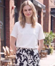 箔プリント ロゴTシャツ