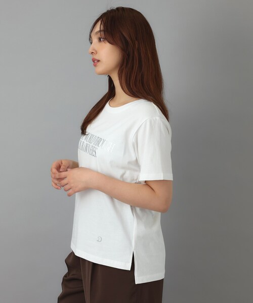 DRESSTERIOR（ドレステリア）の「箔プリント ロゴTシャツ（Tシャツ/カットソー・レディース・ホワイト/チャコールグレー/レッド系・38/34/36）」の13枚目の写真
