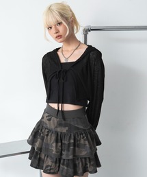 WEGO/フードライトカーデ