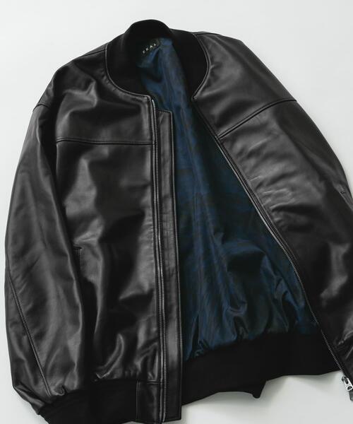EKAL（エカル）の「SHEEP LEATHER JACKET（その他アウター・メンズ・ブラック・LARGE/MEDIUM）」の6枚目の写真