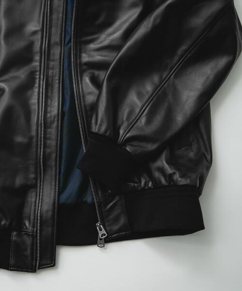 EKAL（エカル）の「SHEEP LEATHER JACKET（その他アウター・メンズ・ブラック・LARGE/MEDIUM）」の8枚目の写真