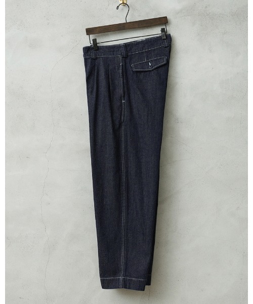 WAIPER.inc(ワイパーインク)の「WAIPER.inc フランス軍 M-52 トラウザー KURABO DENIM【WP1172】(デニムパンツ・メンズ・ネイビー系/ネイビー×ホワイト・24/26/25)」の21枚目の写真