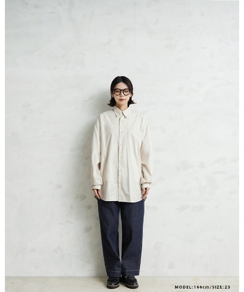 WAIPER.inc(ワイパーインク)の「WAIPER.inc フランス軍 M-52 トラウザー KURABO DENIM【WP1172】(デニムパンツ・メンズ・ネイビー系/ネイビー×ホワイト・24/26/25)」の9枚目の写真
