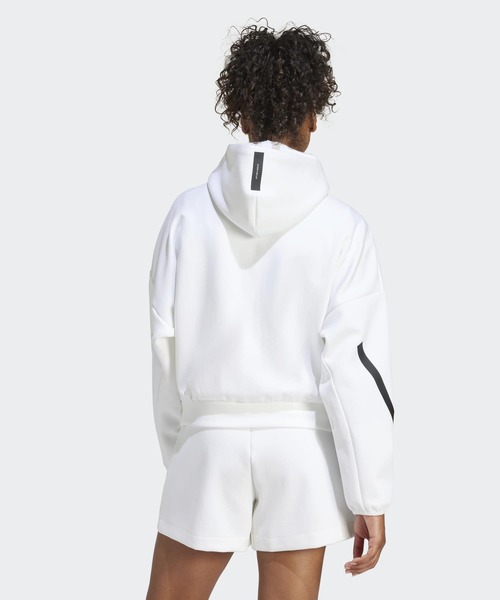 adidas（アディダス）の「adidas Z.N.E. フルジップパーカー / アディダス adidas（パーカー・レディース・ホワイト・XX-LARGE/LARGE/MEDIUM/SMALL/X-LARGE/X-SMALL）」の2枚目の写真