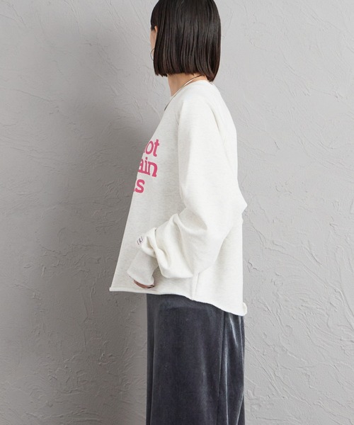 MARMOT（マーモット）の「【WEB先行予約】[Marmot/マーモット] 別注 ロゴプリント カットオフスウェット（スウェット・レディース・ベージュ/アッシュグレー/チャコール/ブラック・F）」の14枚目の写真