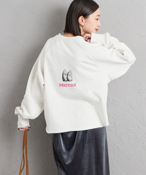 MARMOT（マーモット）の「【WEB先行予約】[Marmot/マーモット] 別注 ロゴプリント カットオフスウェット（スウェット・レディース・ベージュ/アッシュグレー/チャコール/ブラック・F）」の15枚目の写真