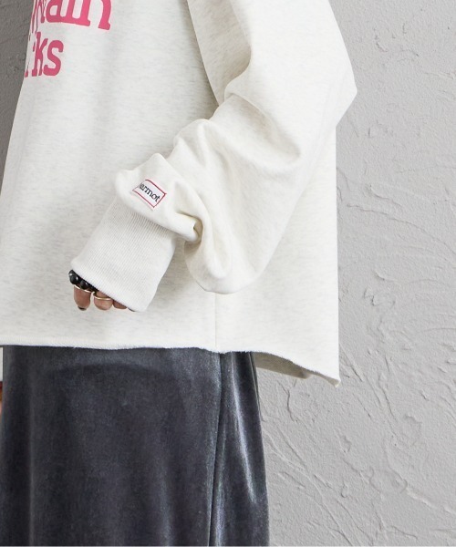 MARMOT（マーモット）の「【WEB先行予約】[Marmot/マーモット] 別注 ロゴプリント カットオフスウェット（スウェット・レディース・ベージュ/アッシュグレー/チャコール/ブラック・F）」の21枚目の写真