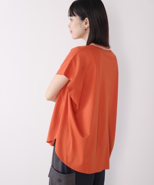 Bou Jeloud(ブージュルード)の「衿ラインプルオーバー(Tシャツ/カットソー・レディース・ブルー/オレンジ/オフホワイト・FREE)」の22枚目の写真