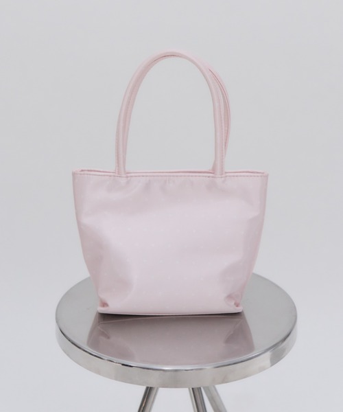 Birthday house(バースデイハウス)の「サテンミニドットBAG/Satin Mini-Dot Bag(トートバッグ・レディース・ブラック/イエロー/ピンク/ホワイト・FREE)」の4枚目の写真