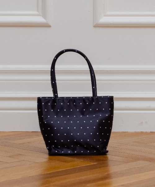 Birthday house(バースデイハウス)の「サテンミニドットBAG/Satin Mini-Dot Bag(トートバッグ・レディース・ブラック/イエロー/ピンク/ホワイト・FREE)」の9枚目の写真