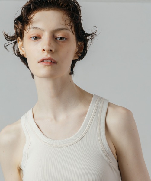 CREDONA(クレドナ)の「CUP-IN TANK TOP/カップインタンクトップ(タンクトップ・レディース・カーキ/グレー/ブラック/レッド/アイボリー・FREE)」の17枚目の写真
