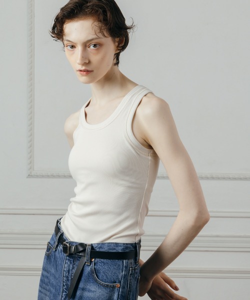 CREDONA(クレドナ)の「CUP-IN TANK TOP/カップインタンクトップ(タンクトップ・レディース・カーキ/グレー/ブラック/レッド/アイボリー・FREE)」の18枚目の写真