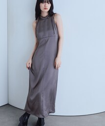 CODE A（コードエー）の「ribbon satin dress（ワンピース）」