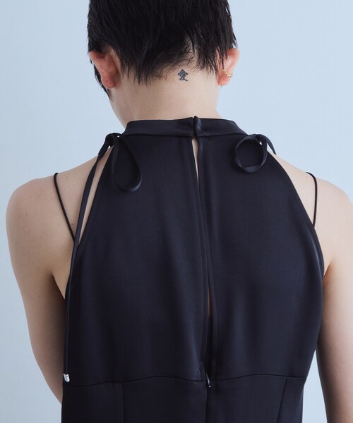 CODE A(コードエー)の「ribbon satin dress(ワンピース・レディース・グレー・00)」の9枚目の写真