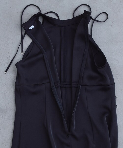 CODE A(コードエー)の「ribbon satin dress(ワンピース・レディース・グレー・00)」の10枚目の写真