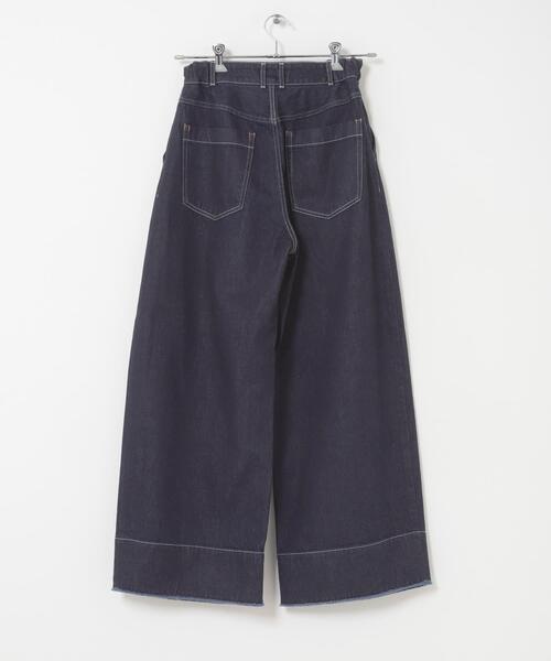 THE GOODLAND MARKET(ザグッドランドマーケット)の「cwtch ORGANIC DENIM WIDEPANTS(デニムパンツ・レディース・ワンウォッシュ・2/1)」の11枚目の写真