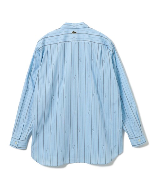 LACOSTE(ラコステ)の「【別注】LACOSTE / ストライプシャツ(シャツ/ブラウス・メンズ・サックスブルー/ホワイト・SMALL/X-LARGE/MEDIUM/LARGE)」の8枚目の写真