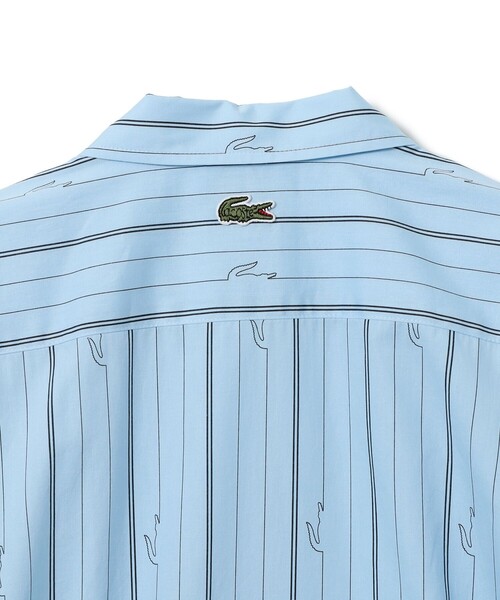 LACOSTE(ラコステ)の「【別注】LACOSTE / ストライプシャツ(シャツ/ブラウス・メンズ・サックスブルー/ホワイト・SMALL/X-LARGE/MEDIUM/LARGE)」の9枚目の写真
