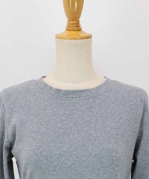 BLUEEAST(ブルーイースト)の「フリルドッキングTシャツ(Tシャツ/カットソー・レディース・ブラック/グレー・MEDIUM)」の8枚目の写真