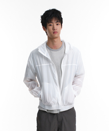 DIVEIN（ダイブイン）の「SHEER NYLON JACKET (WHITE)（ナイロンジャケット）」