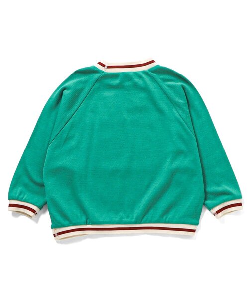 BREEZE（ブリーズ）の「針抜きユニフォーム風ロンT（Tシャツ/カットソー・キッズ・グリーン/ネイビー・100/110/120/130/140/80/90）」の6枚目の写真
