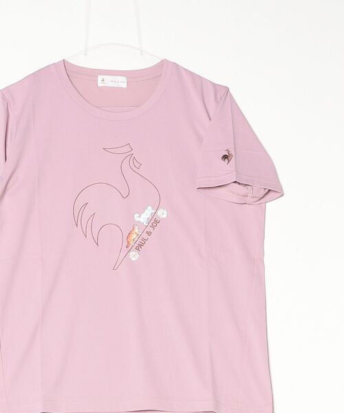 le coq sportif(ルコックスポルティフ)の「【別注】ルコックスポルティフ le coq sportif PJコラボサンスクリーンスムースニット半袖Tシャツ 限定コラボ(Tシャツ/カットソー・レディース・ピンク/ネイビー/サックスブルー/ホワイト・M/L)」の7枚目の写真