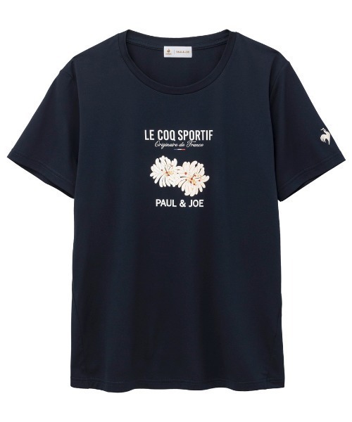le coq sportif(ルコックスポルティフ)の「【別注】ルコックスポルティフ le coq sportif PJコラボサンスクリーンスムースニット半袖Tシャツ 限定コラボ(Tシャツ/カットソー・レディース・ピンク/ネイビー/サックスブルー/ホワイト・M/L)」の3枚目の写真