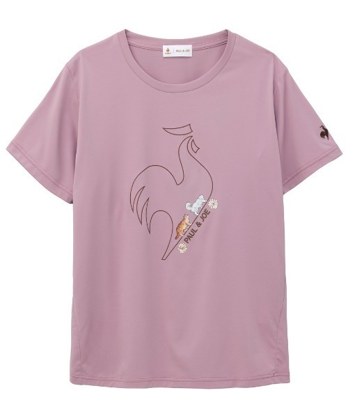 le coq sportif(ルコックスポルティフ)の「【別注】ルコックスポルティフ le coq sportif PJコラボサンスクリーンスムースニット半袖Tシャツ 限定コラボ(Tシャツ/カットソー・レディース・ピンク/ネイビー/サックスブルー/ホワイト・M/L)」の4枚目の写真