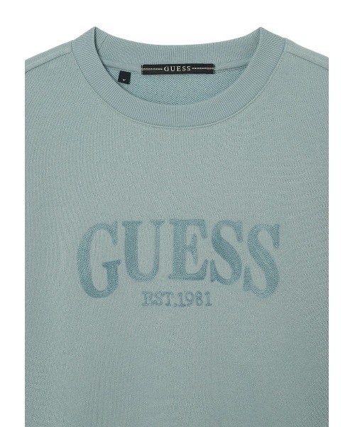 Guess(ゲス)の「【ヒョンジン 着用】 UNISEX Sweatshirt スウェット ロゴスウェット(スウェット・メンズ・ベージュ/ダークネイビー/ライトインディゴブルー・X-SMALL/LARGE/MEDIUM/ONE SIZE)」の4枚目の写真