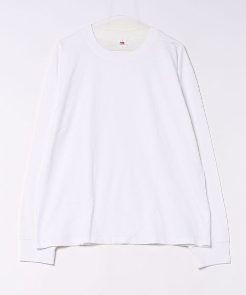 FRUIT OF THE LOOM(フルーツオブザルーム)の「【FRUIT OF THE LOOM】8.1ozヘリテージロングスリーブ Tシャツ(Tシャツ/カットソー・メンズ・グレー/ブラック/ホワイト/ネイビー・XL/L/S/M)」の1枚目の写真
