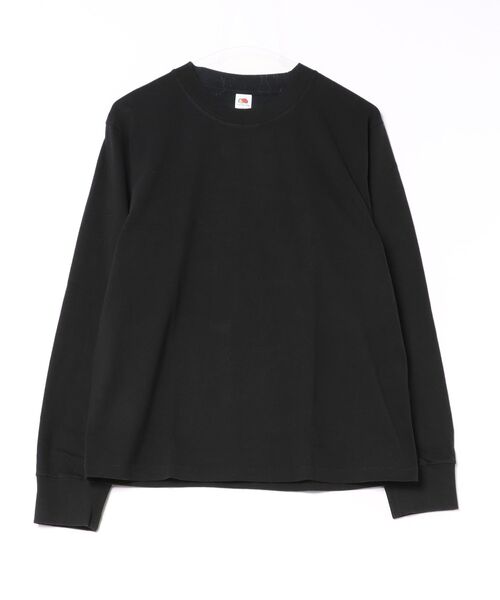 FRUIT OF THE LOOM(フルーツオブザルーム)の「【FRUIT OF THE LOOM】8.1ozヘリテージロングスリーブ Tシャツ(Tシャツ/カットソー・メンズ・グレー/ブラック/ホワイト/ネイビー・XL/L/S/M)」の2枚目の写真