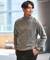 【WEB限定】JUST fit ハイゲージ ジャケイン タートルネック ニット