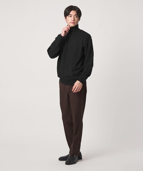 green label relaxing(グリーンレーベルリラクシング)の「【WEB限定】JUST fit ハイゲージ ジャケイン タートルネック ニット(ニット/セーター・メンズ・ブラック/ダークグレー/オリーブ・S/XL/M/L)」の12枚目の写真