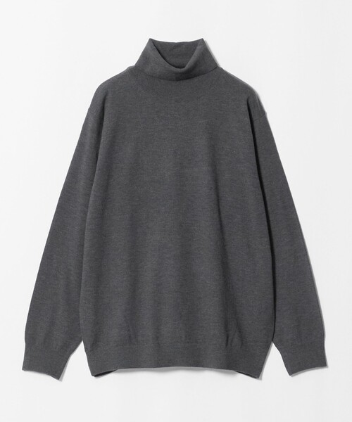 green label relaxing(グリーンレーベルリラクシング)の「【WEB限定】JUST fit ハイゲージ ジャケイン タートルネック ニット(ニット/セーター・メンズ・ブラック/ダークグレー/オリーブ・S/XL/M/L)」の19枚目の写真