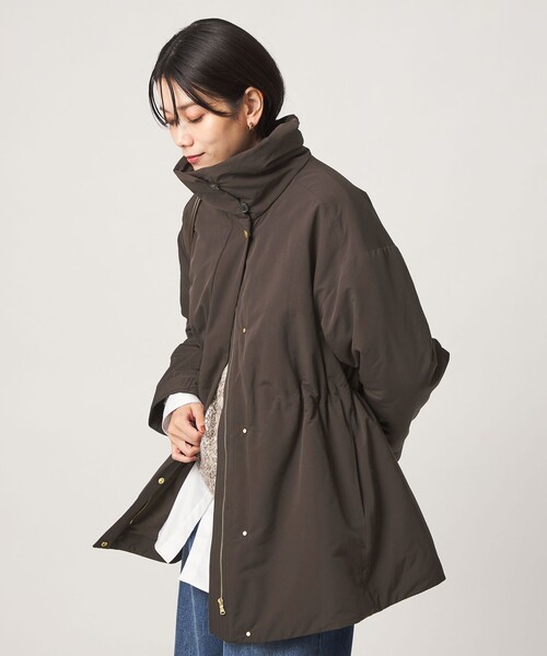 green label relaxing（グリーンレーベルリラクシング）の「［size SHORTあり］ハッスイ パフ ブルゾン ウォッシャブル 撥水（ブルゾン・レディース・オフホワイト/ダークブラウン/ブラック・SHORT/SM/ML）」の22枚目の写真