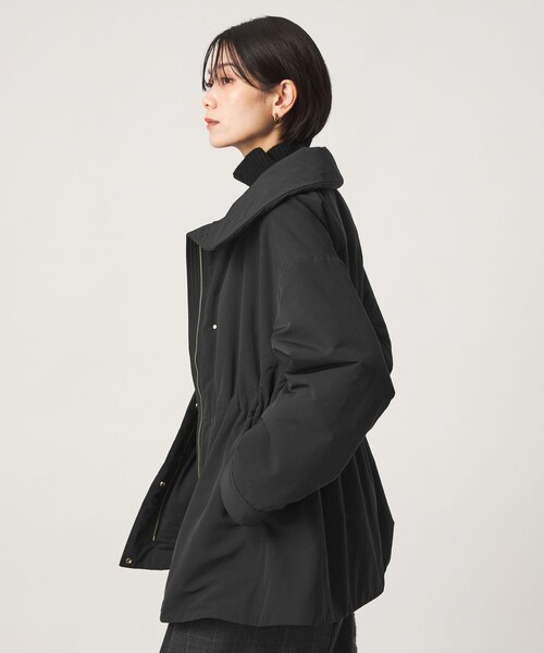 green label relaxing（グリーンレーベルリラクシング）の「［size SHORTあり］ハッスイ パフ ブルゾン ウォッシャブル 撥水（ブルゾン・レディース・オフホワイト/ダークブラウン/ブラック・SHORT/SM/ML）」の4枚目の写真